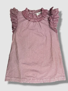 $ 145 Sea New York Mädchen rot ärmellos Rundhalsausschnitt Heidi Herz Quilt Kleid Größe 6Y - Bild 1 von 2
