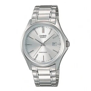 Casio Women's Silver Bracelet Enticer Silver Dial Analog Watch LTP-1183A-7ADF - Picture 1 of 3
