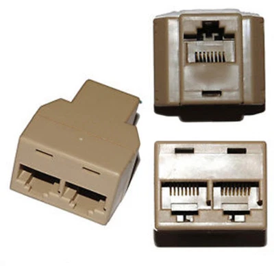 CAT 5E SPLITTER SDOPPIATORE ETHERNET RJ45 NETWORK CON CAVO LAN 8 POLI 8P8C RJ 4f - Immagine 1 di 4