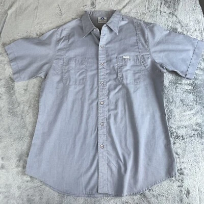 Saturdays in California Shirt Mens Extra Large Solid Blue Pocket Vintage - Image 1 of 4