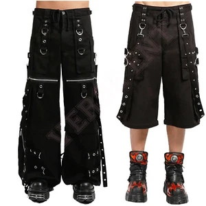 Pantalones de mezclilla góticos para hombre Cyber Chain hilo punk bondage gótico pantalones con tachuelas de metal - Imagen 1 de 6