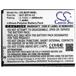 Batterie Li-Polymer 3.7V 2000mAh type BAT-BP30-45 pour Bluebird BM180, BP30 - Photo 1 sur 4