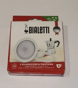 Placa de filtro Bialetti 9 tazas Moka Pot y 3 juntas/anillos de goma - Moka Express - Imagen 1 de 12