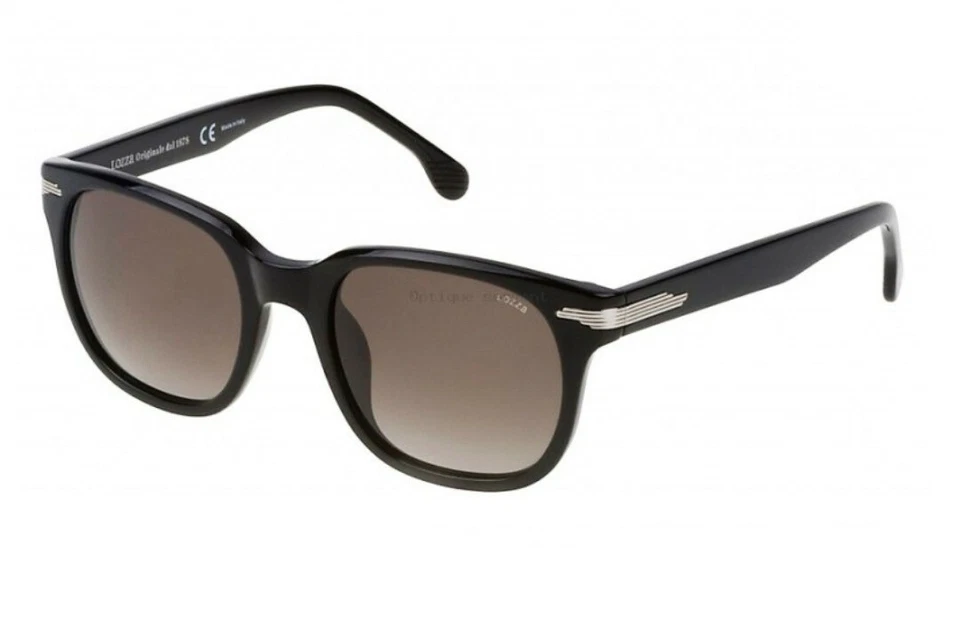 Lozza occhiale da sole uomo celluloide nero Sl 4069 700 rettangolare classico - Immagine 1 di 1