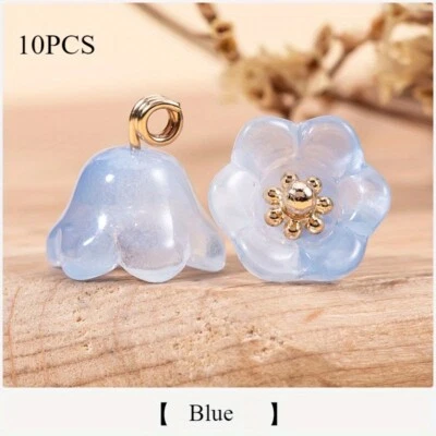 10X Cheongsam Button Imitation Jade Beads Shirt button Lily of The Valley Buckle - Image 1 of 4