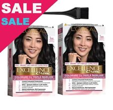 L'Oréal Excellence Creme Black 100 Colore permanente per capelli 2 pz