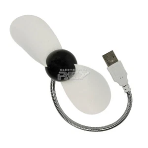 Mini Ventilador USB Blanco con Cable Flexible de 17 cm. !Envío desde España¡ v74 - Imagen 1 de 3