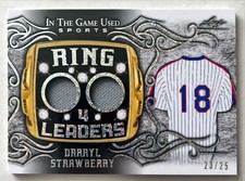 2022 Leaf In the Game Used Sports Darryl Strawberry Ring Leaders Dual Relic /25
