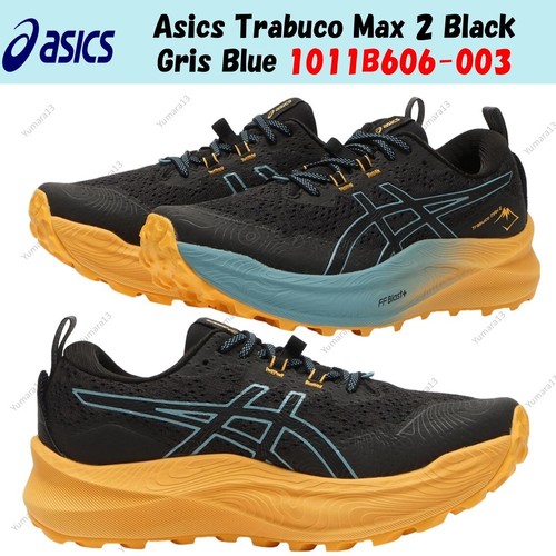 Asics Trabuco Max 2 Black Gris Blue 1011B606 003 taglia uomo