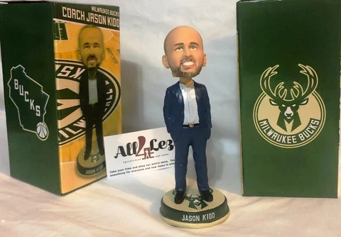 2016-2017 MKE BUCKS COACH JASON KIDD "216 INSIDE EXCLUSIVE SGA" BOBBLEHEAD ~ NIB Cover