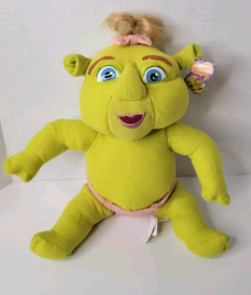 Fralda Shrek The Third Baby verde ogre Nanco Dreamworks 2006 pelúcia - Imagem 1 de 4