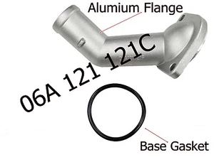 VW ESCARABAJO, GOLF, JETTA - AUDI TT - ALUMINIO Brida de refrigerante de agua 06A-121-121C - Imagen 1 de 2