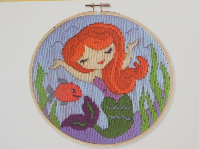 Lady Bird Designs Long Stitch Kit 6in Round - Mermaid Song - image 1 of 1