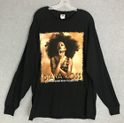 Diana Ross "Top Of The World" Concert Tour T-Shirt Unisex Xl Long Sleeve Black