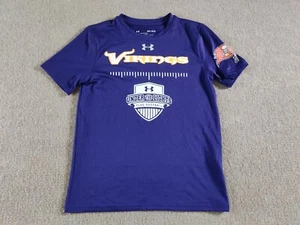 Under Armour Youth Boys T Shirt YMD Medium Under The Lights Flag Football Purple - Picture 1 of 10