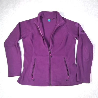 Chaqueta polar EDDIE BAUER First Ascent Polartec para mujer mediana cremallera completa púrpura Foto 1 de 4