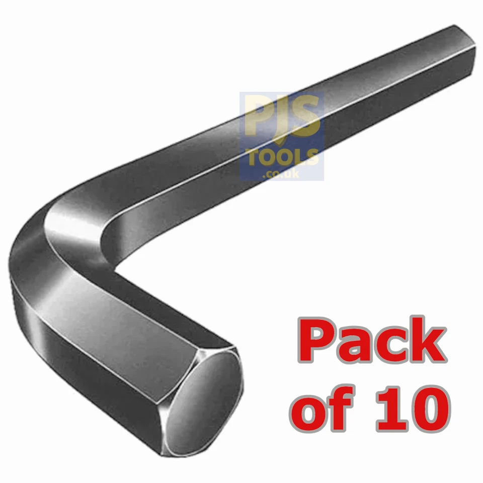 10 x 8.0mm M8 metric allen key short arm hexagon socket wrench - Image 1 of 1