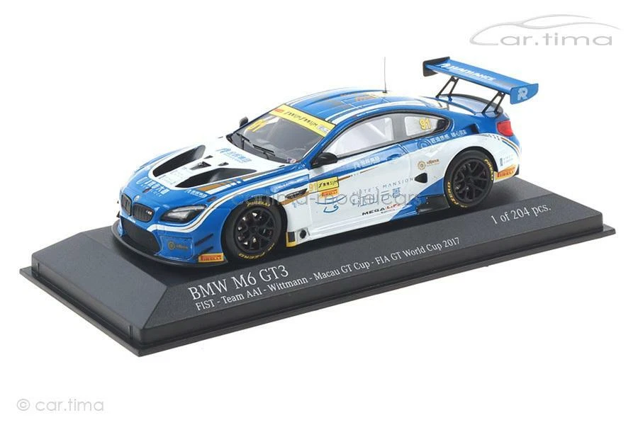 1 43 Minichamps BMW M6 Gt3 #91 Macau FIA GT World Cup Wittmann 2017