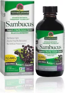 Nature's Answer Sambucus Immune Black Elderberry Supplement 4 fl oz Pack of 3 - Picture 1 of 5