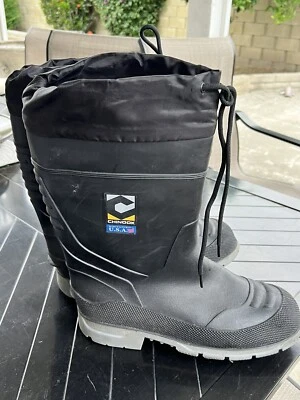 Botas de trabajo Chinook negras con puntera de acero impermeables para hombre talla 11 Foto 1 de 4