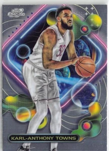 2023-24 Topps Chrome Cosmic Karl-Anthony Towns Base Minnesota Timberwolves #74 - Picture 1 of 2