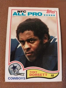 1982 Tony Dorsett Topps NFL Karte #311 Dallas Cowboys Pitt Panthers Broncos - Bild 1 von 2