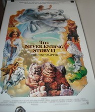 ROLLED The NEVERENDING STORY II 1 SHEET MOVIE POSTER 2 SIDED JONATHAN BRANDIS