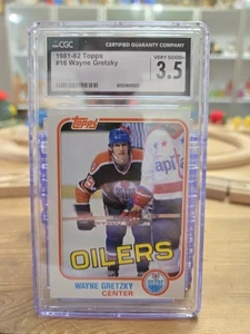 1981-82 Topps #16 Wayne Gretzky 3rd Year Card Edmonton Oilers CGC 3.5 HOF - Picture 1 of 2