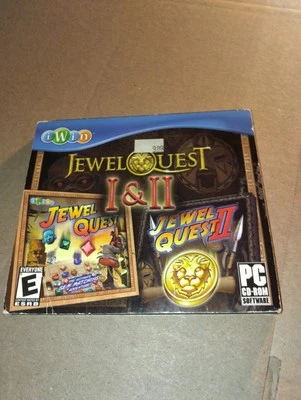 JEWEL QUEST I & II Video Game CD-ROM software for Windows PC iWin 2007) EX - Image 1 of 3