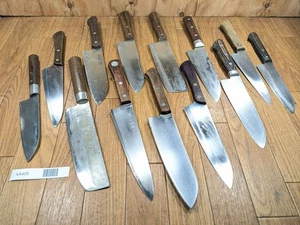 Damaged Lot of Japanese Chef's Kitchen Knives hocho set from Japan XA405 - Picture 1 of 18