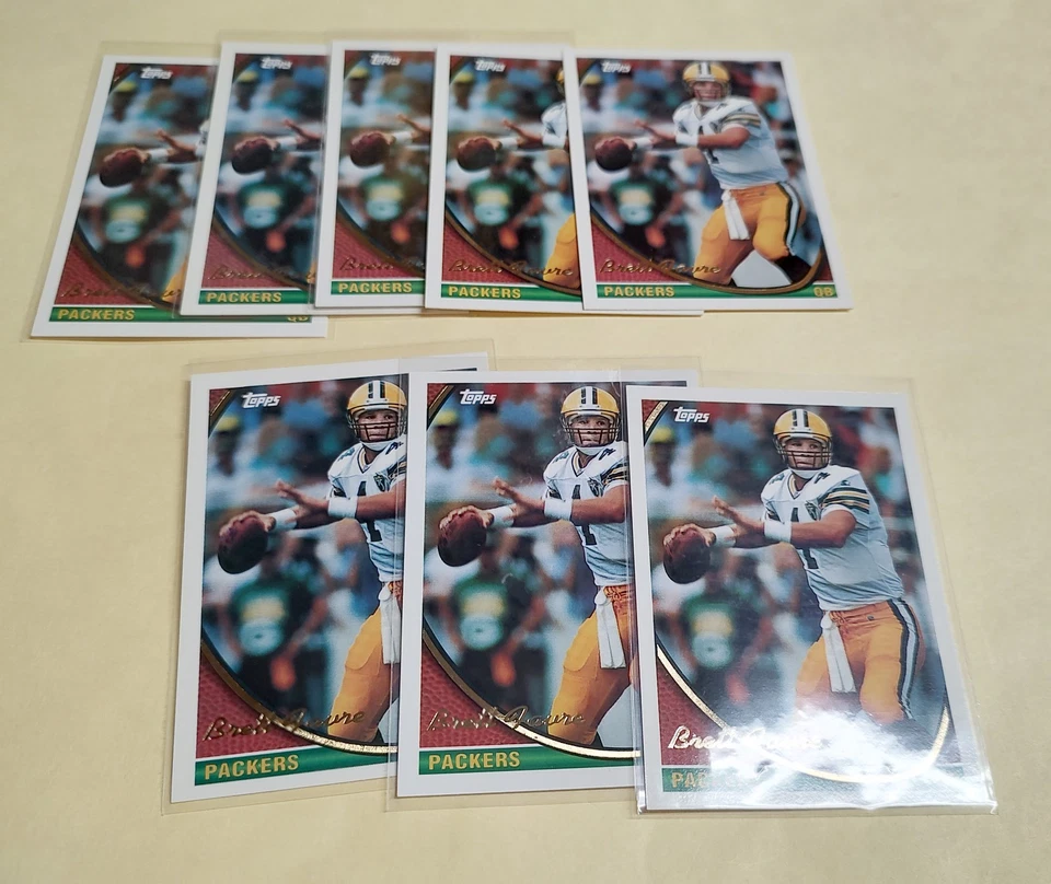 Brett Favre 1994 Topps #530 Lot OF 8 Cards Green Bay Packers HOF - Image 1 of 2