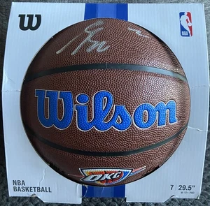 MVP Shai Gilgeous-Alexander AUTO SIGNED OKC Thunder Wilson Basketball- JSA COA - Picture 1 of 5