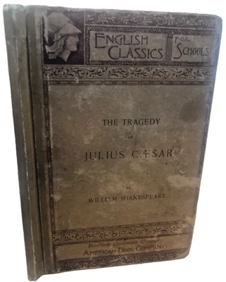 ANTIQUE SHAKESPEARE Julius Caesar 1892 TRAGEDY DRAMA OLD VINTAGE ENGLISH CLASSIC - Image 1 of 4