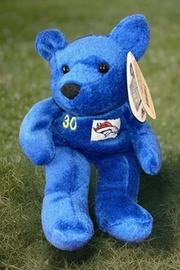 Denver Broncos Stuffed Beanie Bear Terrell Davis #30 Salvinos New With Tags - Bild 1 von 5