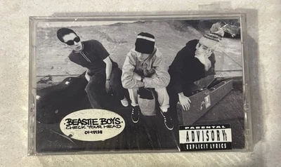 BEASTIE BOYS CHECK YOUR HEAD-RARE-OOP-NEW SEALED- HYPE STICKER-PLASTIC RIPPED - Image 1 of 4