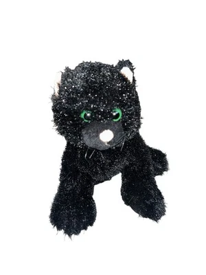 Ganz Webkinz Black Cat HM135 Kitty Kitten w/ Green Eyes Plush Toy NO CODE - Image 1 of 4