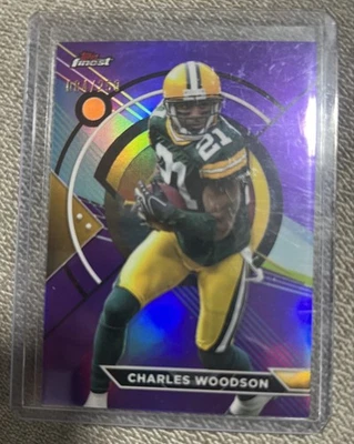 2023 Topps Composite - Topps Finest Charles Woodson #187 Purple Refractor /250 - Image 1 of 2