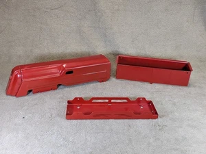 Motor de tren de juguete rojo Marx y carcasa de acero versión de posguerra repintado - Imagen 1 de 24