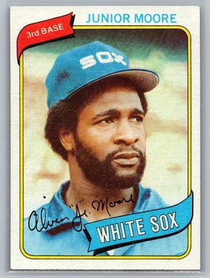 1980 Topps #186 Junior Moore - Image 1 of 2