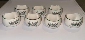 NIKKO Happy Holidays Weihnachten Serviettenringe 7er Set Made In Japan Vintage - Bild 1 von 4