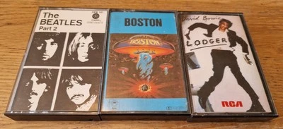 DAVID BOWIE , BOSTON & THE BEATLES Cassette Tape  - Image 1 of 4