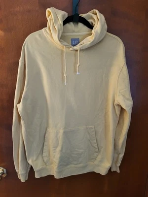 Sudadera con capucha amarilla Gap Sweats talla pequeña cómoda 100 % algodón.  Foto 1 de 4