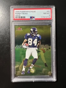 2000 Fleer Mystique Gold #61 Randy Moss PSA 8 Vikings - Picture 1 of 2