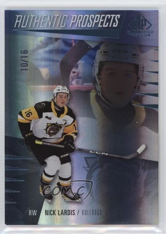 2023-24 Upper Deck SP Game Used CHL Edition /16 Nick Lardis #10 - Image 1 of 2