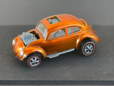 Винтажный Hot Wheels Redline 1968 оранжевый заказной Volkswagen США - белый Int, УБИЙСТВЕННЫЙ! - Изображение 1 из 4