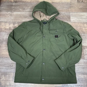 Lucky Brand Herren Army Green Softshell Mantel Thermo Gr. XL Kunstfell gefüttert - Bild 1 von 10