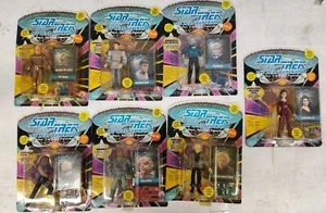 Lote 7 Star Trek Next Generation Final Frontier Spock Vorgon Benzite Deanna Worf - Imagen 1 de 8