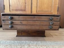 Vintage Antique 3 drawer printer/spool like cabinet awesome piece--459.24