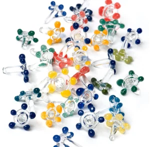 Schermi in vetro colorati fatti a mano 200 pezzi fumo tabacco (venditore USA) - Foto 1 di 1