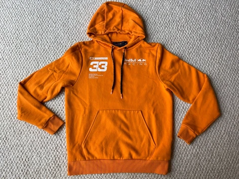 Red Bull Racing F1 Max Verstappen Hooded Sweatshirt Orange Hoodie EXTRA SMALL XS Cover